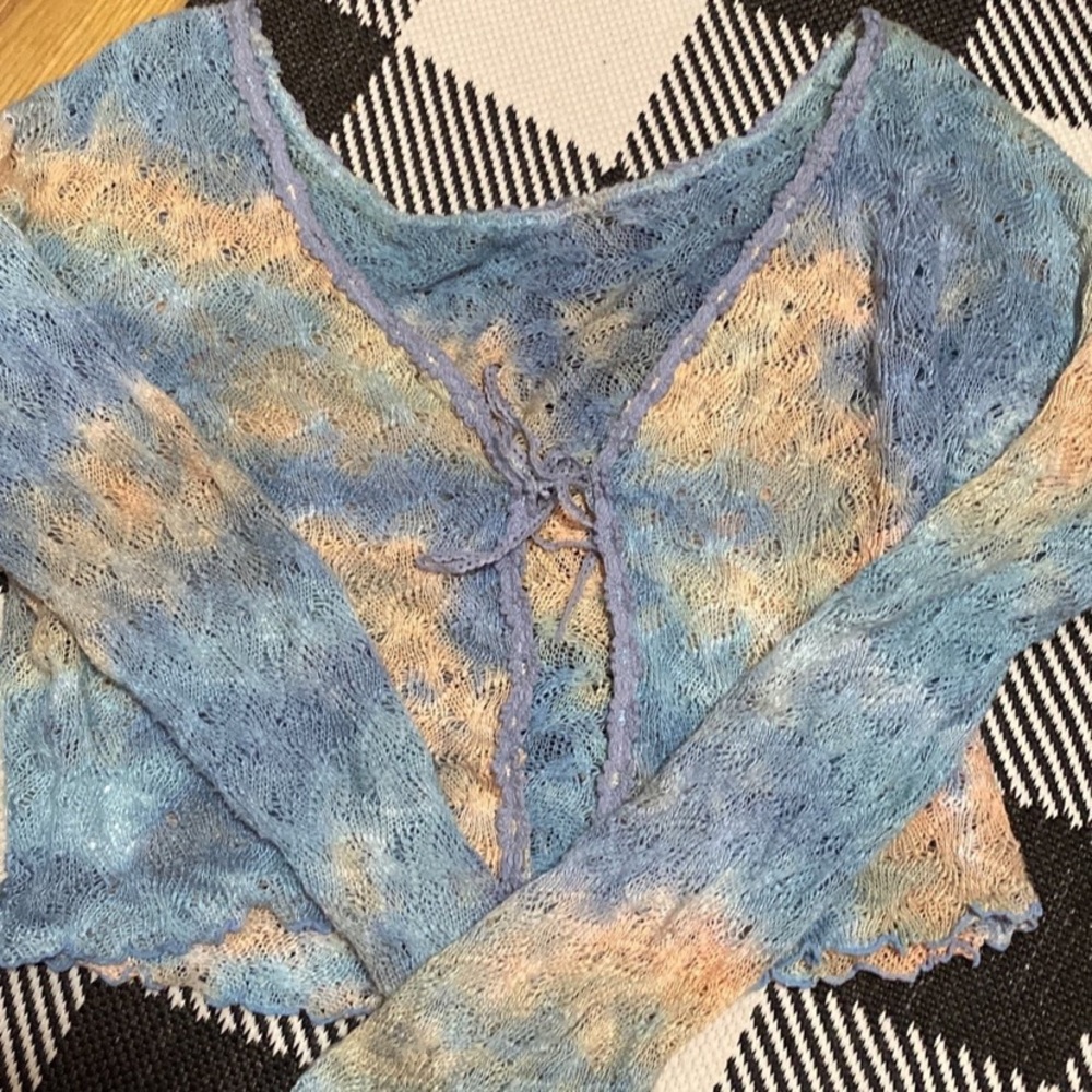 tie-dye gradient cardigan LAST